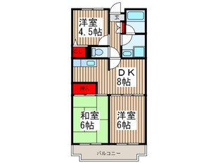 ウィスタリア藤田の物件間取画像